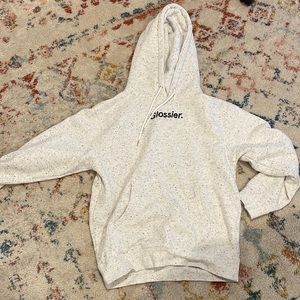 glossier speckled hoodie